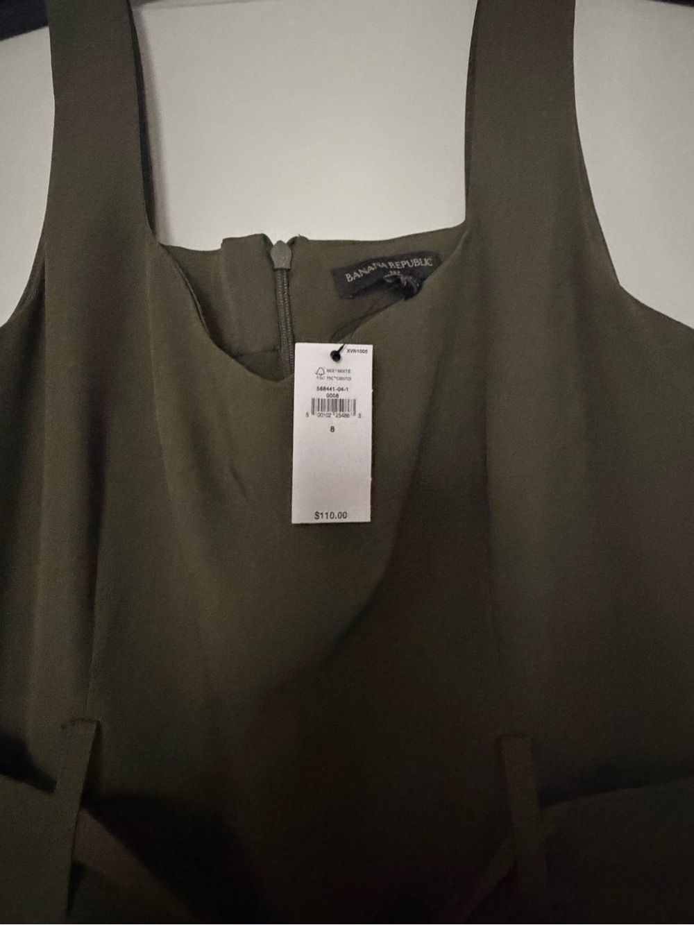 Banana Republic Olive Sleeveless Sheath Dress - Picture 1 of 2